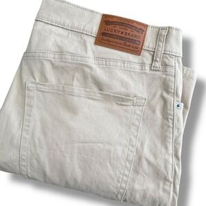 Lucky Brand 410 Athletic Straight Khaki Chinos Pants Mens 38x32 Advanced Stretch
